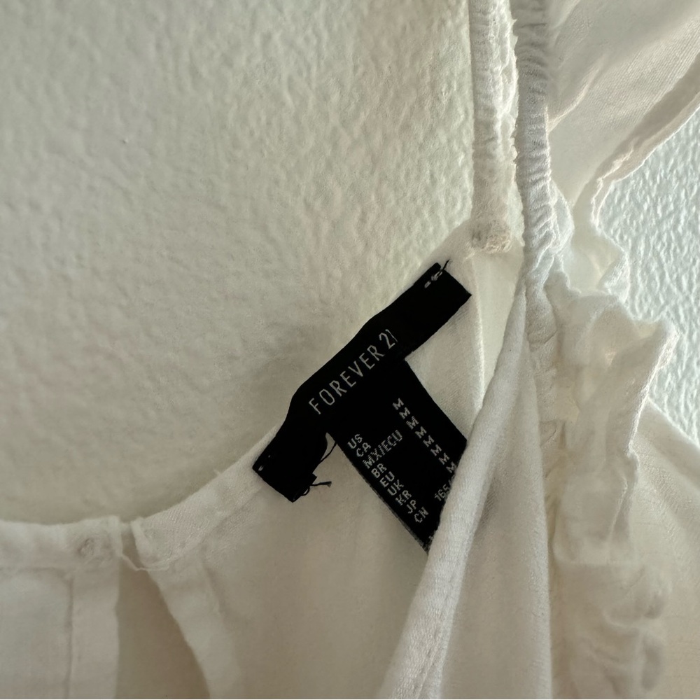 White Ruffle Blouse - Picture 4 of 5